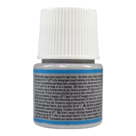 Pébéo Setacolor Glitter Textilfarbe – Silber 209 , 45 ml