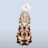 Geschnitzte Kerze Gross - Golden Orchid