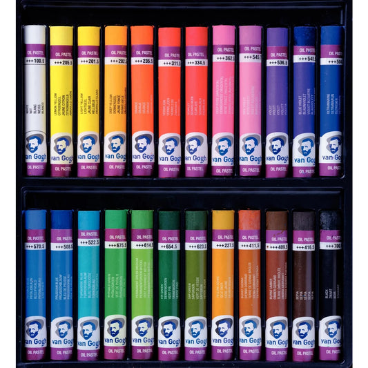 Van Gogh Oil Pastel Color Selection In 24 Colors