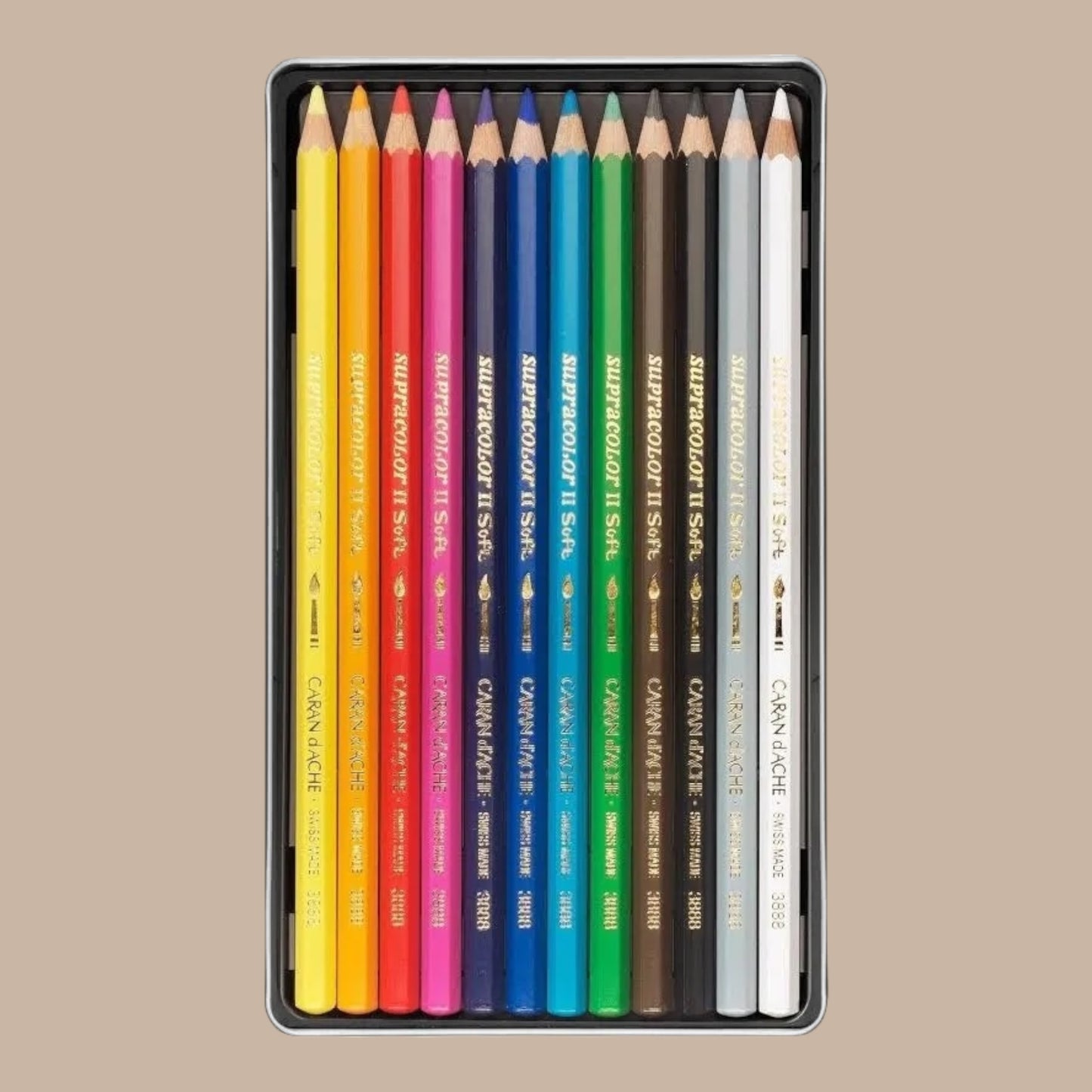 Caran d’Ache Supracolor Aquarelle Buntstifte – 12er Set