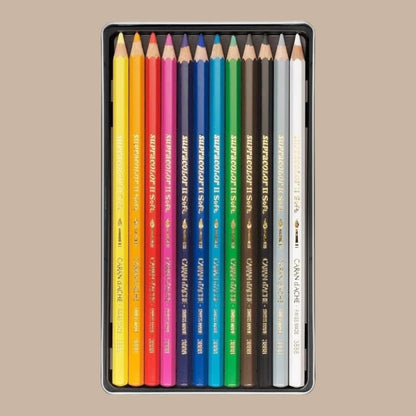 Caran d’Ache Supracolor Aquarelle Buntstifte – 12er Set