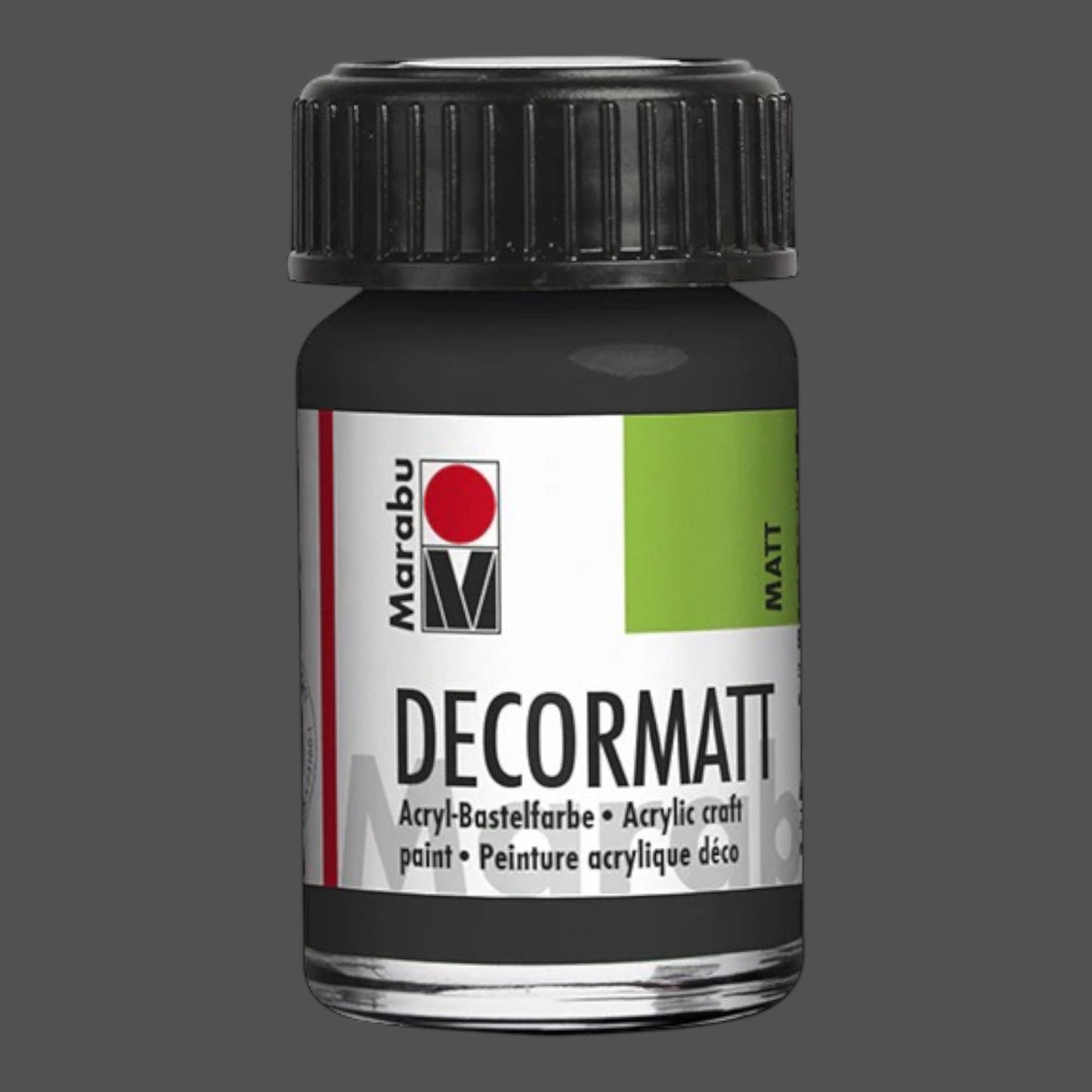 Marabu Decormatt Acryl Schwarz 073