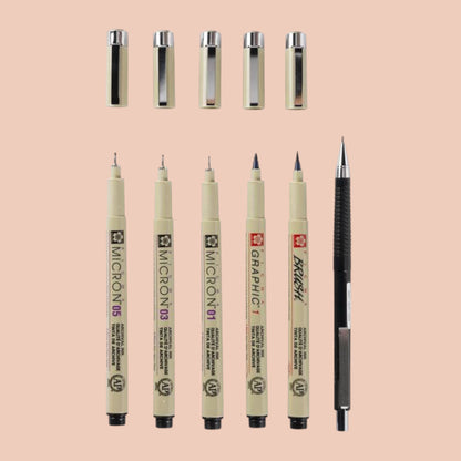 Sakura Pigma Micron Manga Set