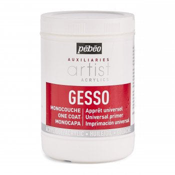 Pébéo Auxiliaires Artist Acrylics Gesso Universal Single-Coat Gesso