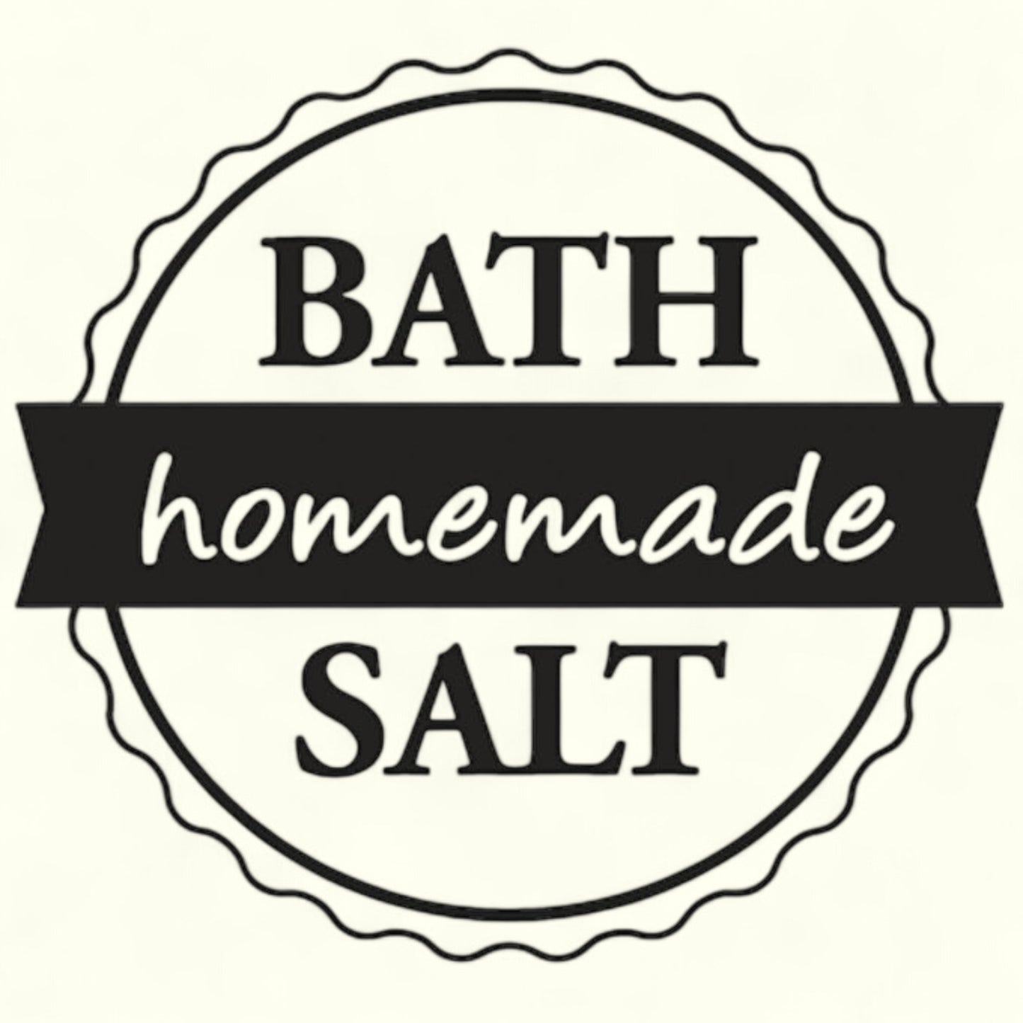 Rayher Holzstempel  Bath Salt -homemade Ø 3 cm