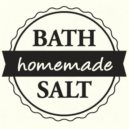 Rayher Holzstempel  Bath Salt -homemade Ø 3 cm