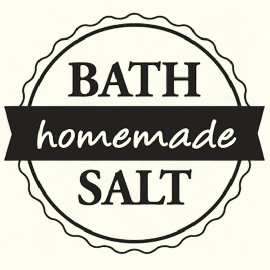 Rayher Holzstempel  Bath Salt -homemade Ø 3 cm