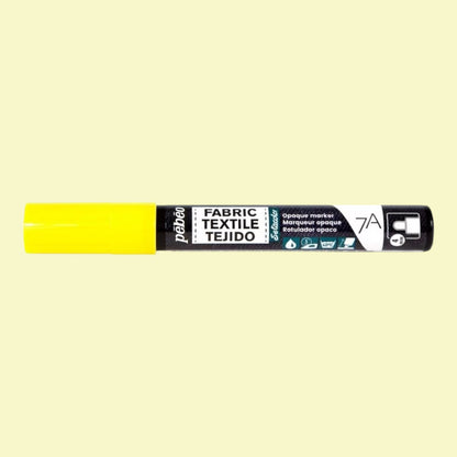 Pébéo Textil 7A Marker Opak – 4 mm Rundspitze , Gelb