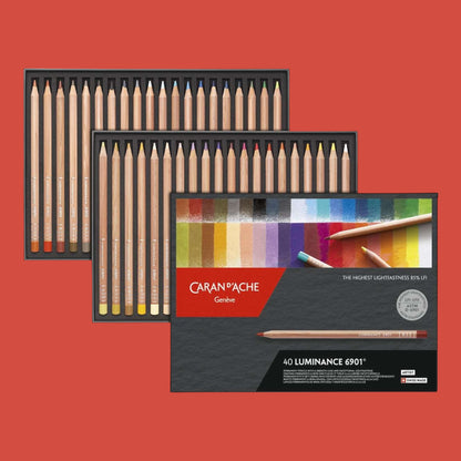 Caran d’Ache Luminance 6901 – Farbstifte Set (40 Farben)