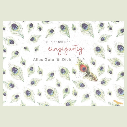Postkarte „Du bist toll und einzigartig – Alles Gute für dich“