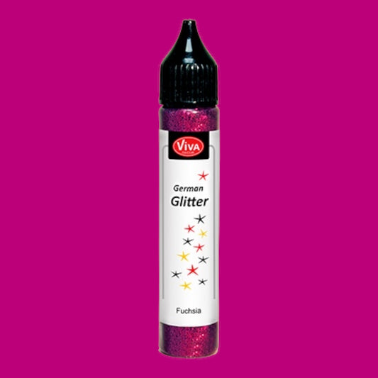 Viva Decor . German Glitzer. Fuchsia .