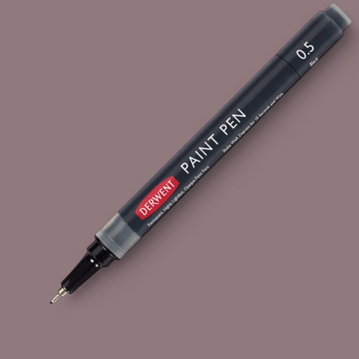 Derwent Paint Pen Set No. 4 Concrete Gray Graphite Black White Silver