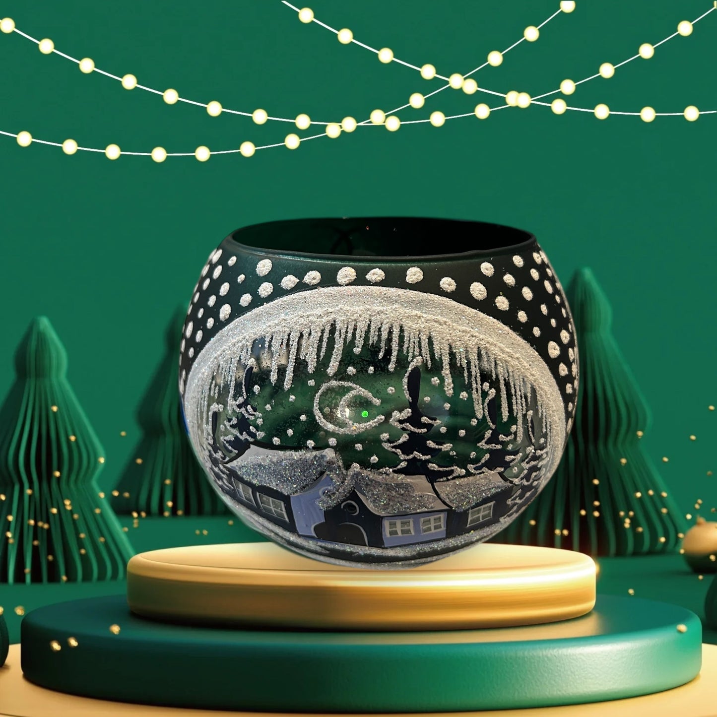 Goleo Teelichtlampe - Winterabend