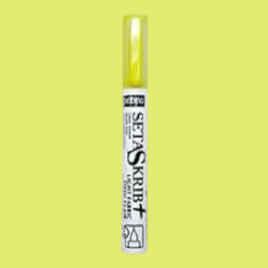 Pébéo SetaSkrib+ Stoffmalstift – Fluoreszierend Gelb , für helle Stoffe