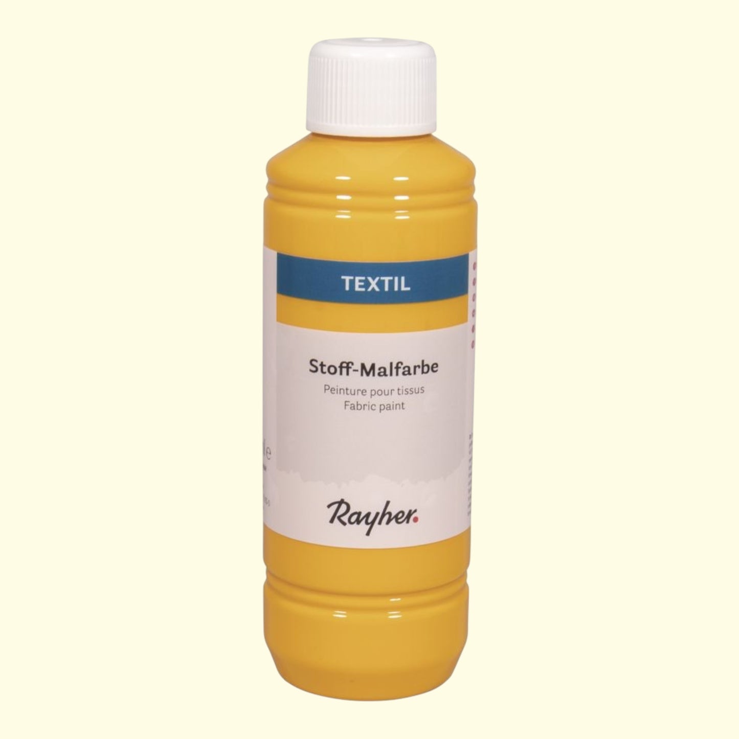 Rayher Textil Stoffmalfarbe, Sonnengelb, 250ml