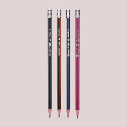 Bleistift Dreikant mit Radiergummi "Matt Triangle"