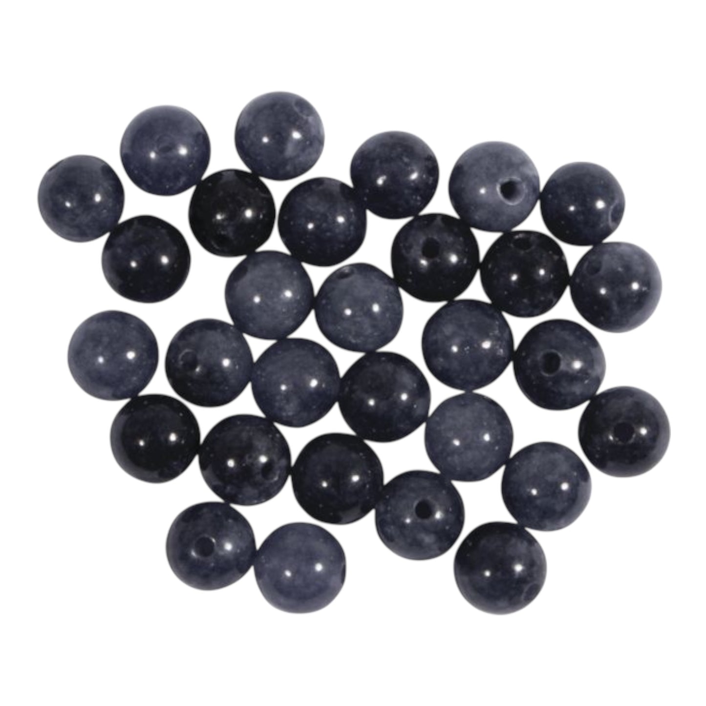 Rayher Halbedelsteinperlen Cordierite, 6 mm, 30 St