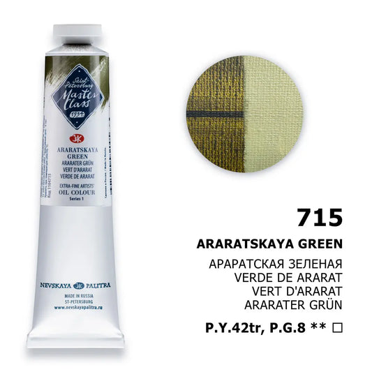 Nevskaya Palitra Master Class Ölfarbe Araraten Grün 715 (46ml)