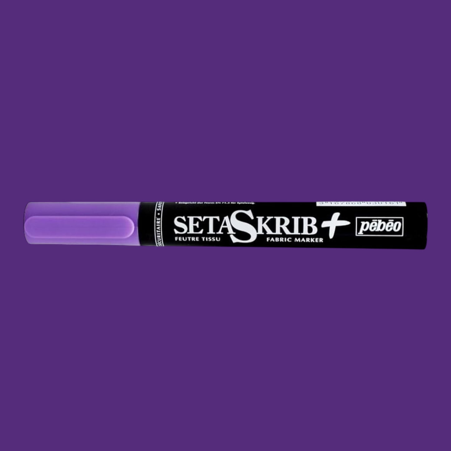 Pébéo SetaSkrib+ Stoffmarker – Brush Tip, Violet , für helle Stoffe