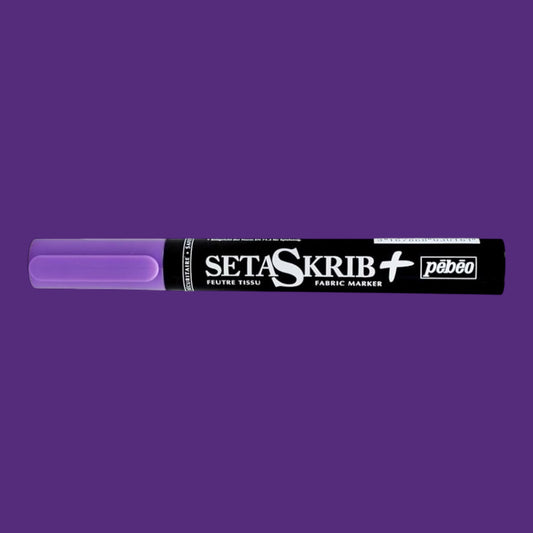 Pébéo SetaSkrib+ Stoffmarker – Brush Tip, Violet , für helle Stoffe