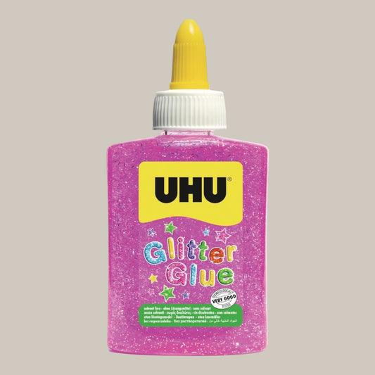 UHU Glitter Glue Pink, 90 g / 50 ml