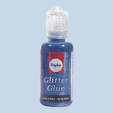 Rayher Glitter-Glue Metallic – 20 ml, Saphirblau