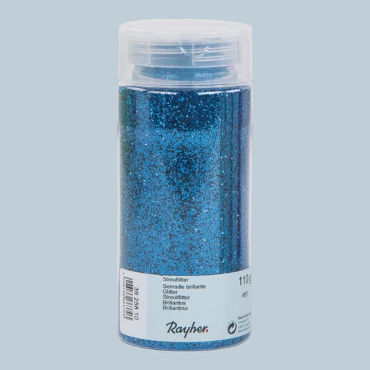 Rayher Streuflitter PET Blau 110 g