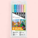 Tombow 6er ABT Dual Brush Pen . Aquarell Marker Set. Pastell -Set.