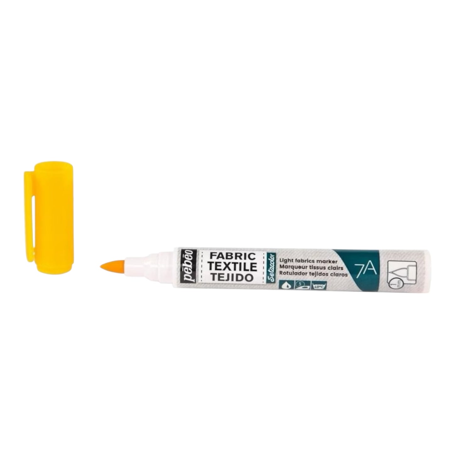 Pébéo Setacolor Stoffmarker 7A – Neonorange, für helle Stoffe