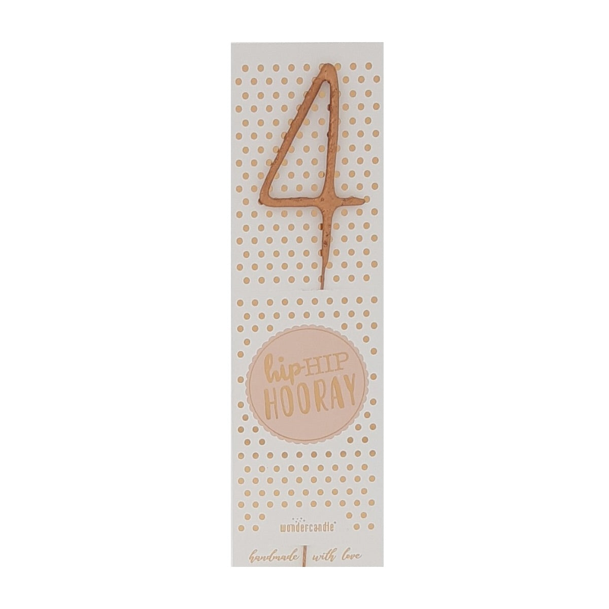 Wundercandle Wunderkerze „Hip Hip Hooray“, 4