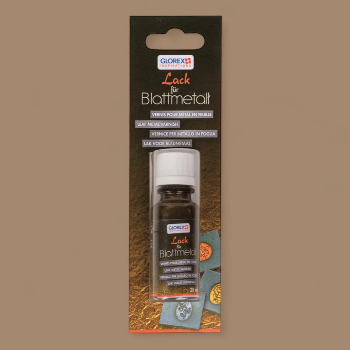 Glorex varnish for leaf metal satin finish 20ml