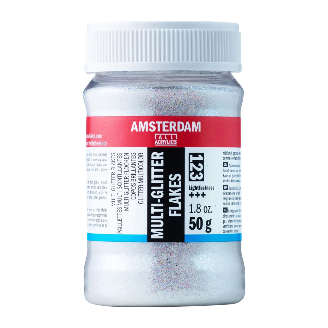 Amsterdam Mehrfarbige Glitzerflocken 123