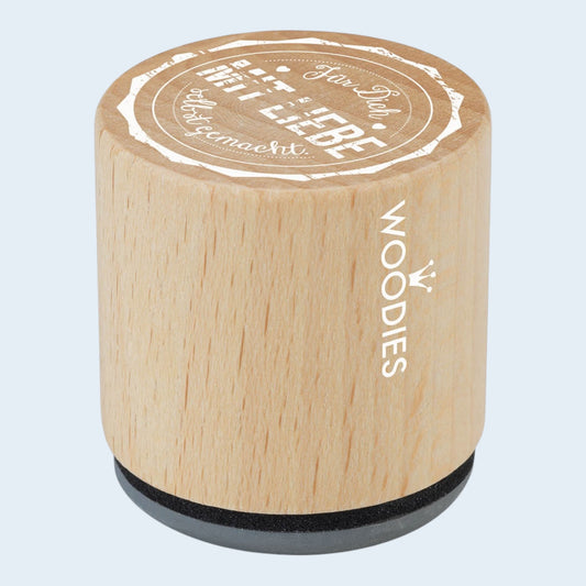 Woodies Holzstempel  Für Dich mit Liebe Ø 3 cm