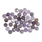 Rayher Halbedelsteinperlen Amethyst – facettiert , 4 mm, 40 St.