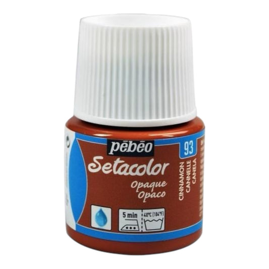 Pébéo Setacolor Glitter Textilfarbe – Zimt 47 , 45 ml
