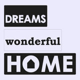 Rayher Reliefeinlage  Dreams / wonderful / Home 3 St