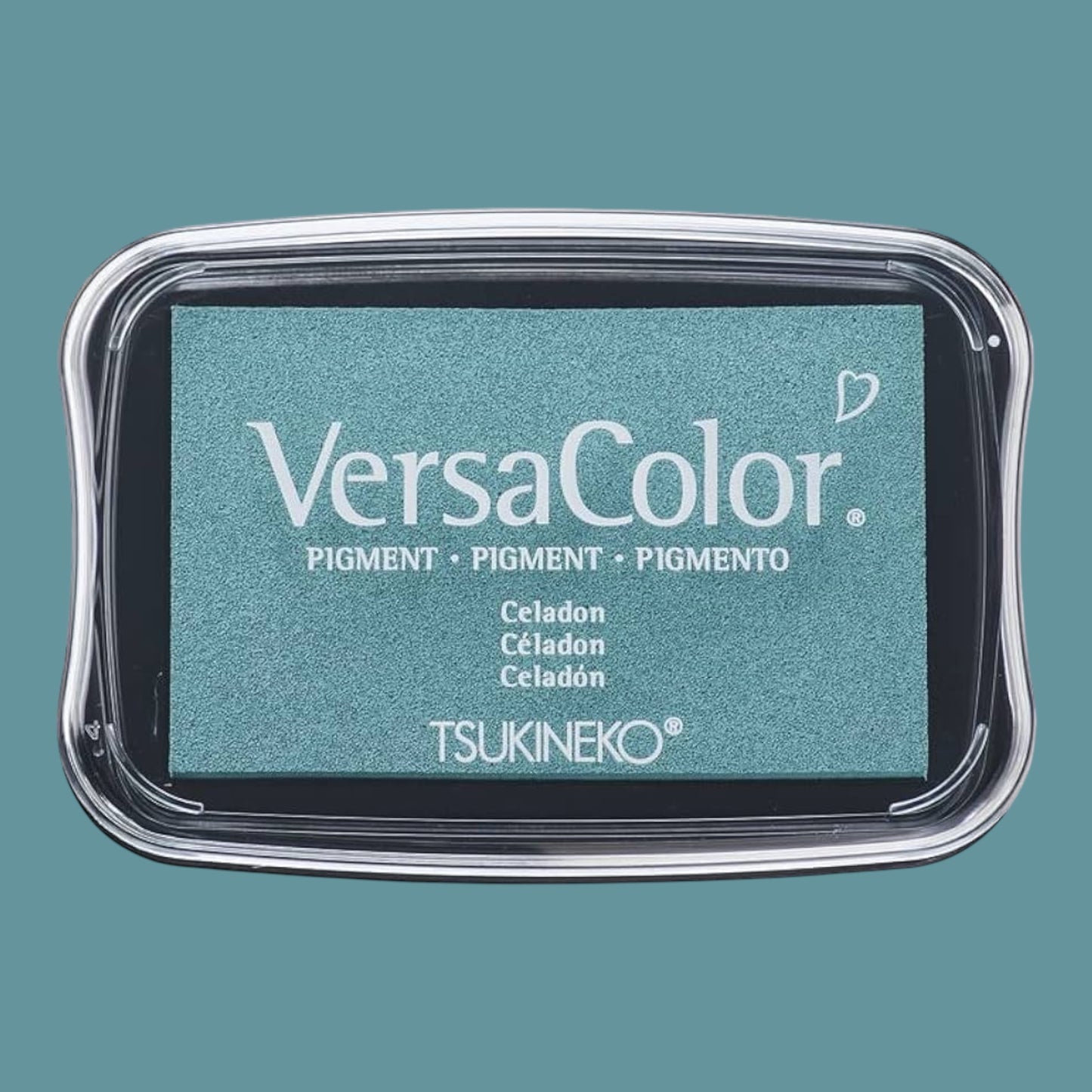 Rayher Versa Color Pigment-Stempelkissen Celadon, 9,6x6,3x1,8cm