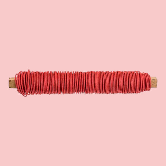 Papierwickeldraht Rot– 0,8 mm x 22 m