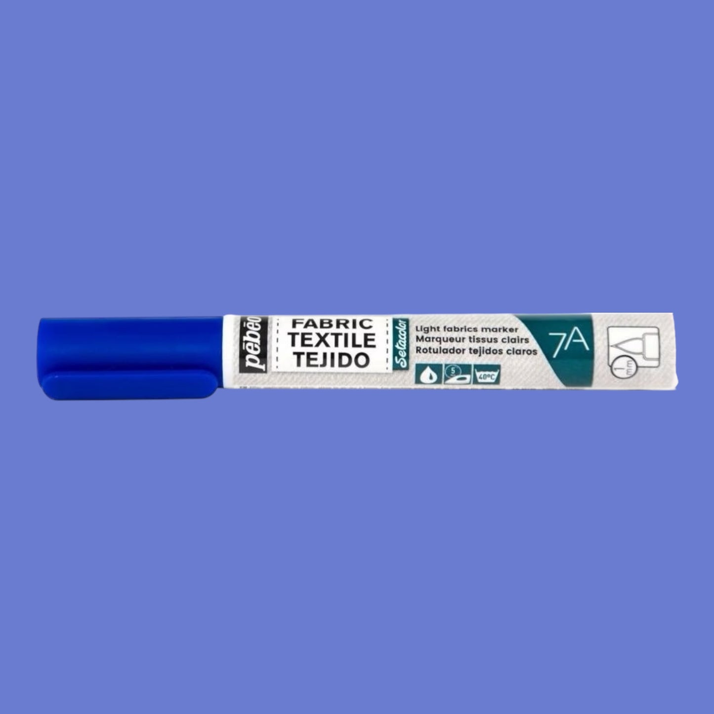 Pébéo Setacolor Stoffmarker 7A – Blau , für helle Stoffe