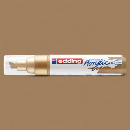 Edding 5000 acrylic marker rich gold 924, wedge tip 5-10 mm