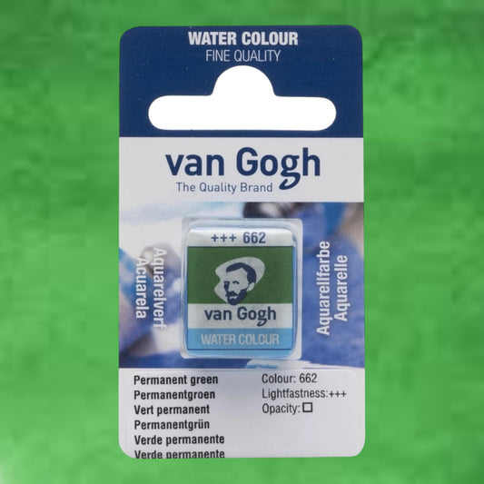 Van Gogh Aquarellfarbe Näpfchen Permanentgrün 662