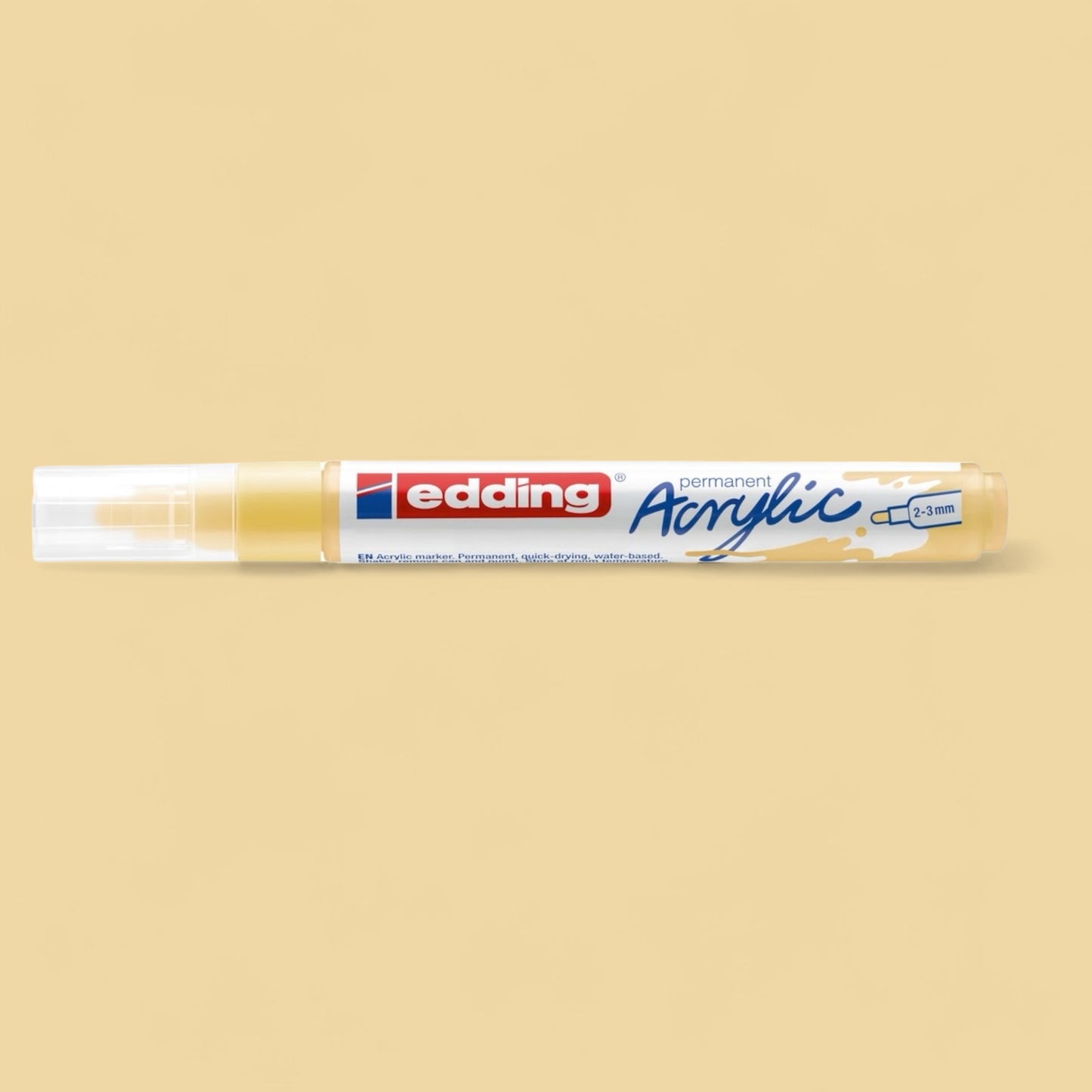 Edding 5100 Acrylmarker pastellgelb 915 , Rundspitze 2-3 mm