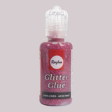 Rayher Glitter-Glue Metallic – 20 ml, Weinrot