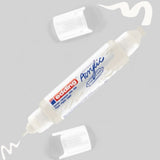 Edding 5400 Acryl 3D Double Liner traffic white, tube tip 2-3 mm + 5-10 mm