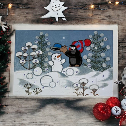 Postkarte Adventskalender
