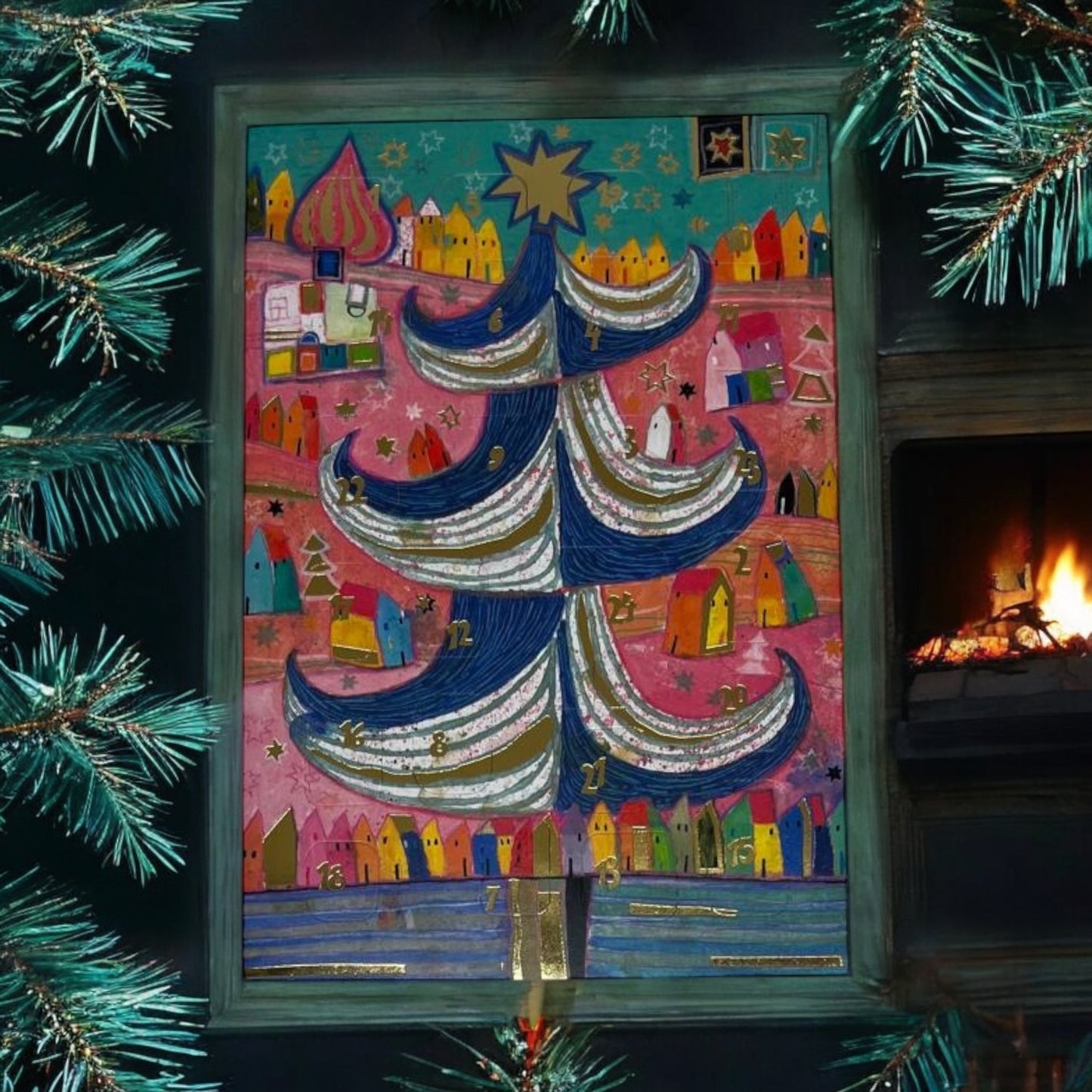 postcard Advent calendar 