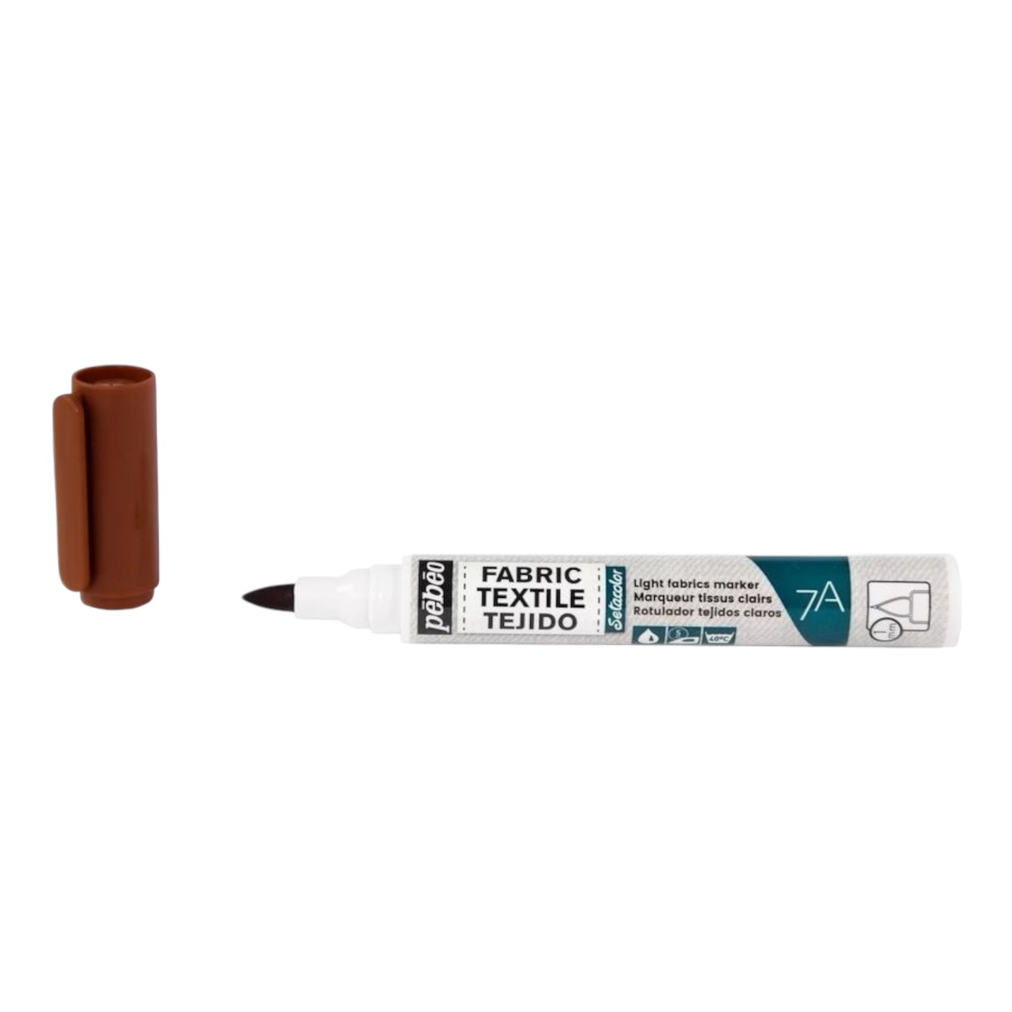 Pébéo Setacolor Stoffmarker 7A – Braun , für helle Stoffe