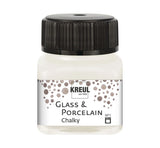 Kreul Glass & Porcelain Chalky, Porzellan und Glasfarbe Matt White-Cotton 16631