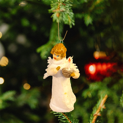 Weihnachtspuppe Engel mit Kerze