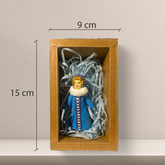 Weihnachtspuppe Schneemädchen